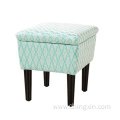 Green Leisure Fabric Stool Ottoman Living Room Furniture